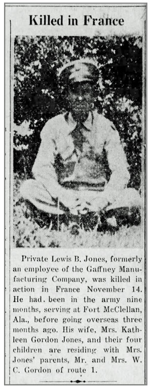 Pvt Lewis B Jones