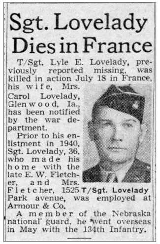 T/Sgt Lyle E Lovelady