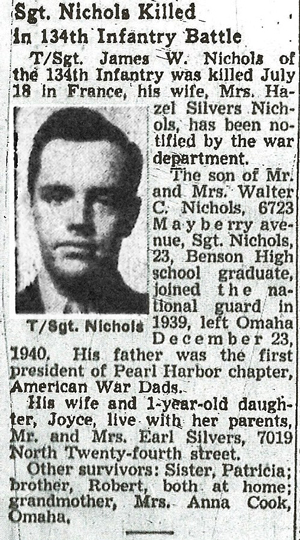 T/Sgt James W Nichols