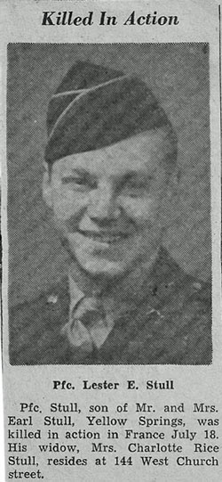 Pfc Lester E Stull