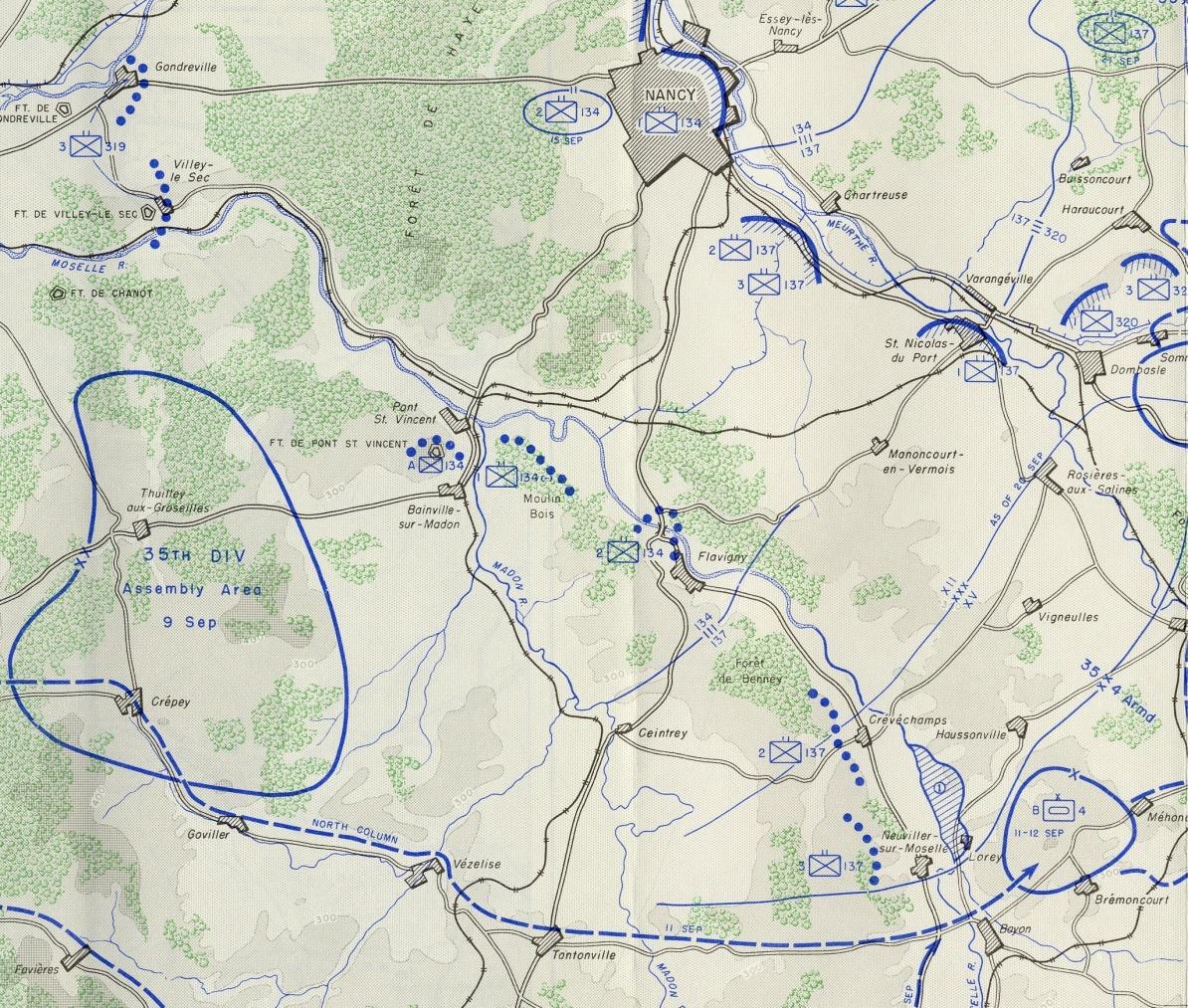 map - THE LORRAINE CAMPAIGN