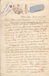 John Ryan letter from Camp Robinson AR, 4-19-1944