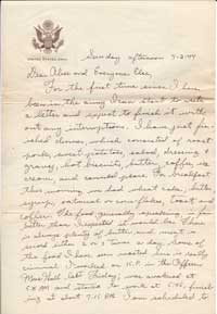 John Ryan letter from Camp Robinson AR, 4-2-1944