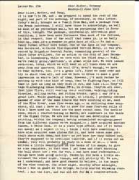 John Ryan letter from Oberbieber, Germany, 6-11-1945