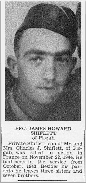 Pfc James H Shiflett
