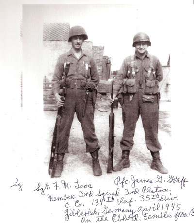 Sgt F M Loos and Pfc Jim Graff