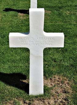 Pvt Rudy J Abraham headstone