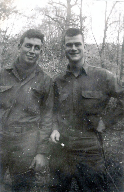 T/5 Leland Cassel and T/Sgt Roy Lampe