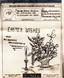 V-Mail - Easter - April 1, 1945