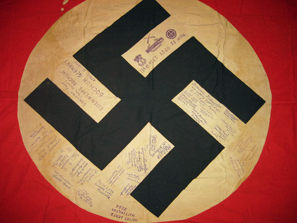 Captured Nazi Flag, Anti-Tank Co, 134th Infantry Regiment
