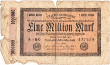 One Million Mark Note -  1923