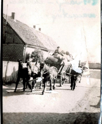 German civilians evacuating