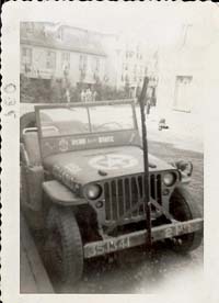 Jeep driven by T/5 Bruce E Ross