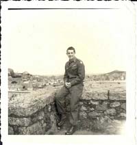 T/5 Bruce E Ross, possibly while stationed in St Ives