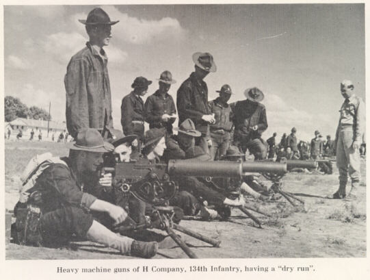 Heavy Machine Guns of Company H, 134th Infantry Regiment
