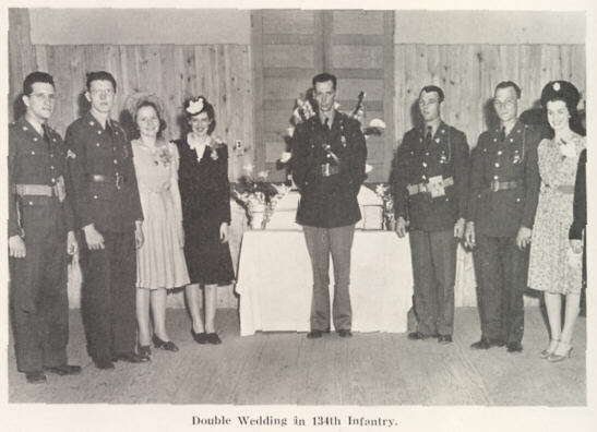 Double Wedding in the 134th Infantry Regiment
