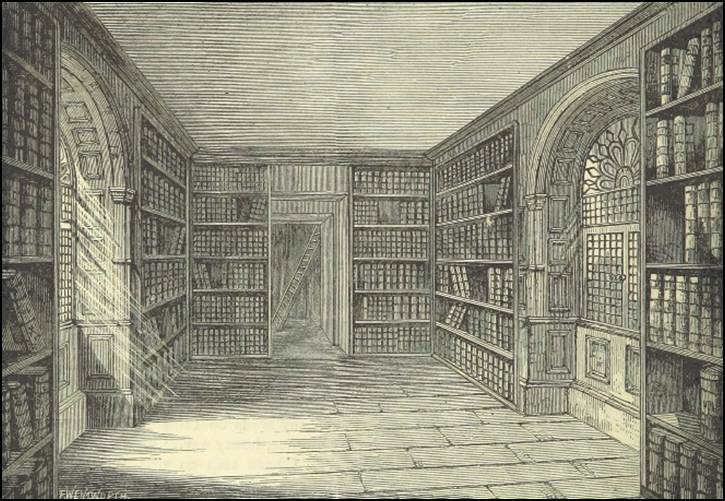 A drawing of a library
Description automatically generated