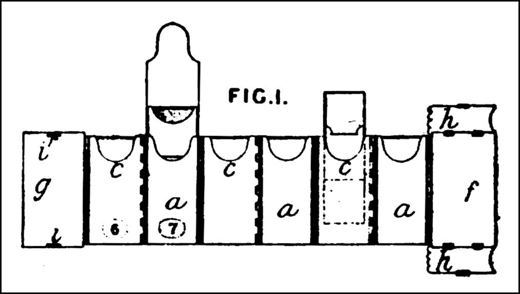 A diagram of a line of different types of vials

Description automatically generated with medium confidence